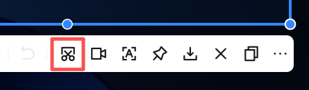 Scrolling screenshot icon