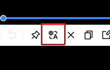 Translate button on the PixPin screenshot toolbar