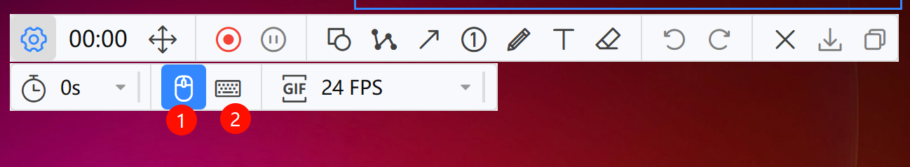 Record Mouse/Keyboard Operations During Recording